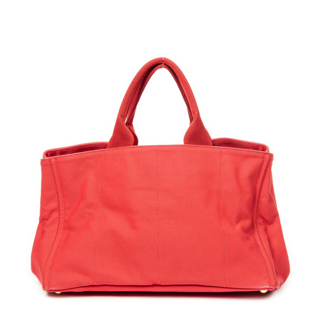 Bolso de mano grande Canapa Tote Lona Canapa Roja
