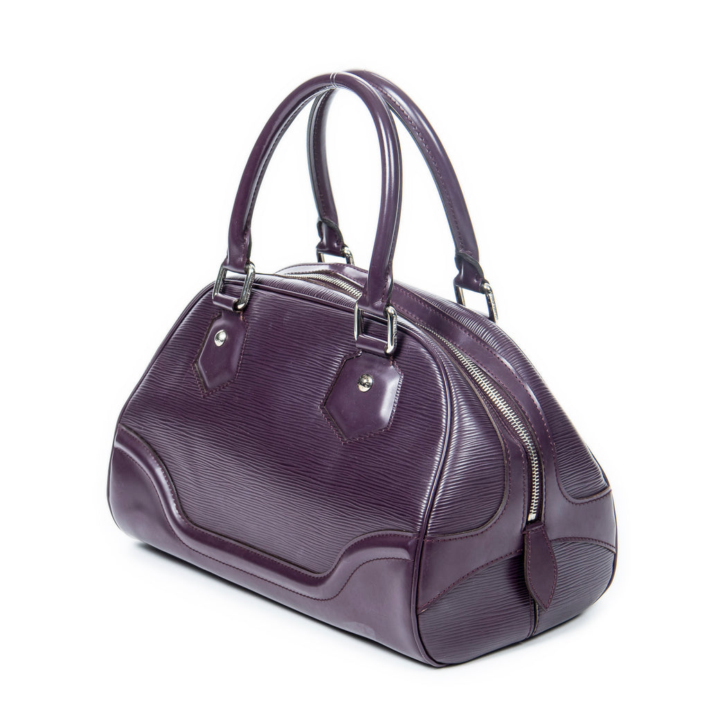 Handbag Bowling Montaigne PM Purple Epi