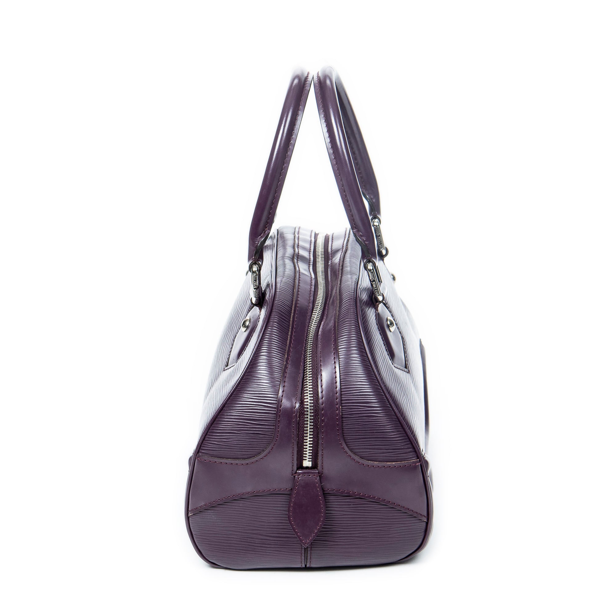 Handbag Bowling Montaigne PM Purple Epi