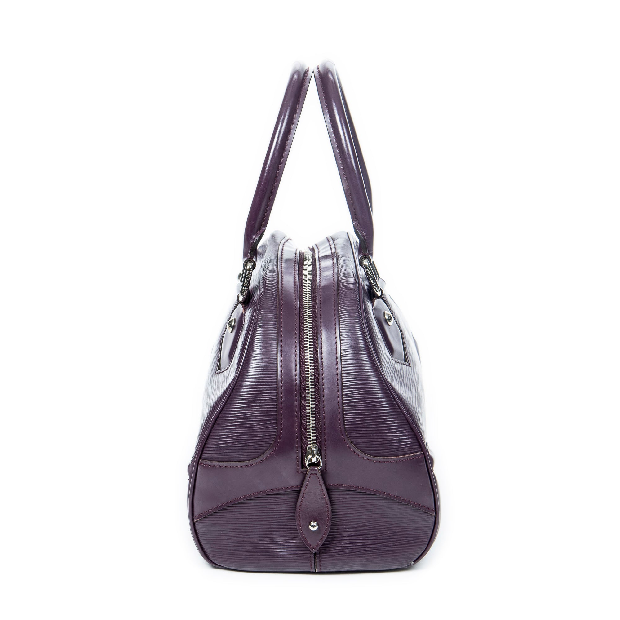 Handbag Bowling Montaigne PM Purple Epi