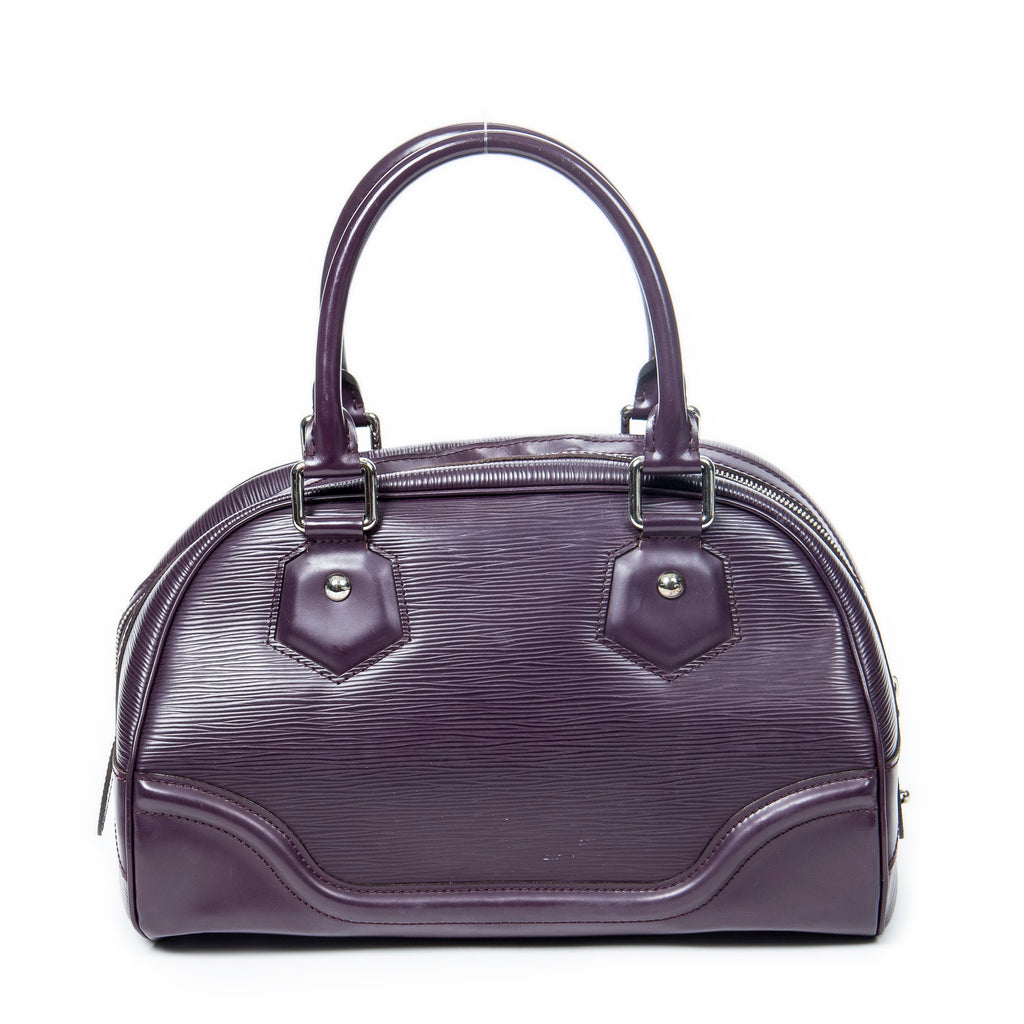 Handbag Bowling Montaigne PM Purple Epi