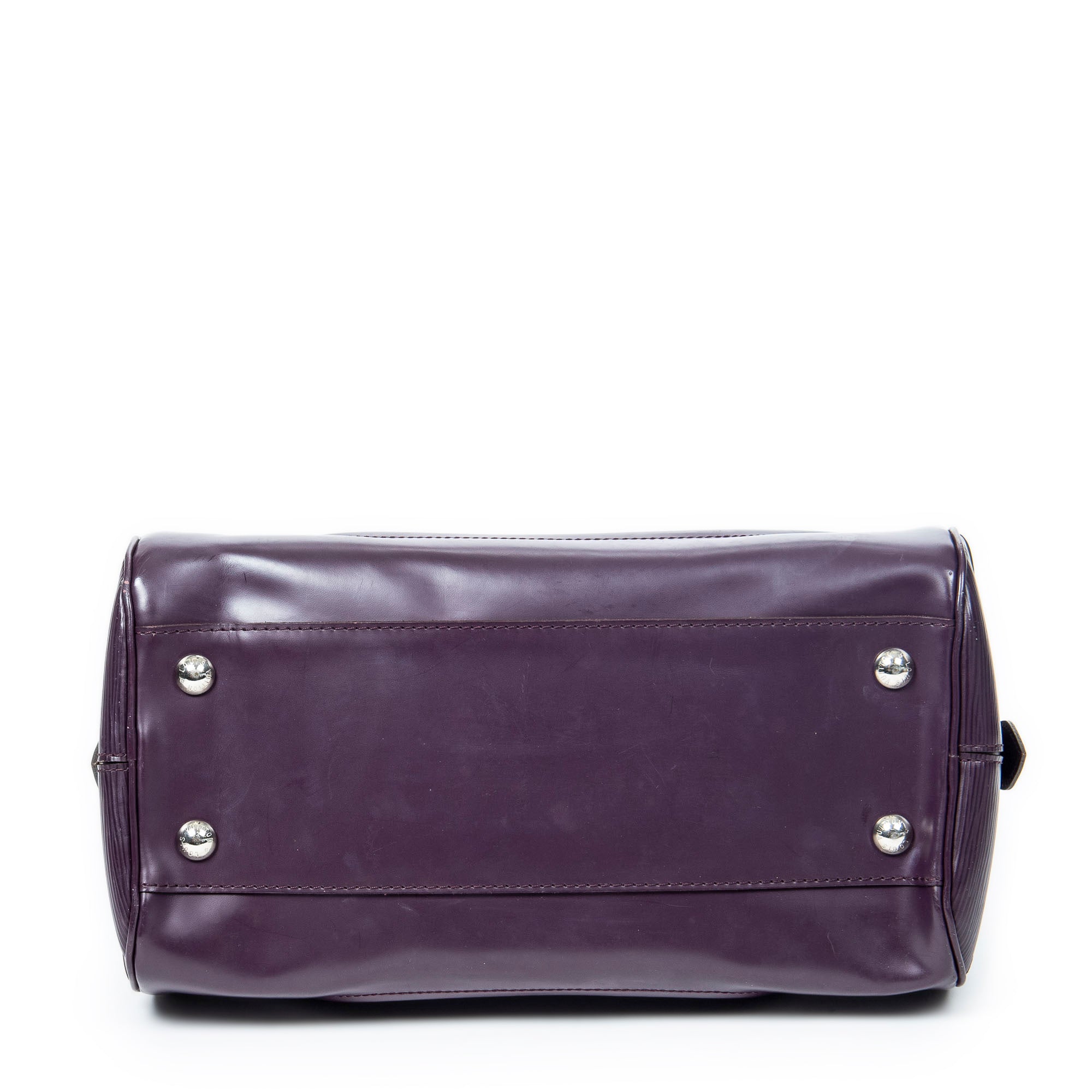 Handbag Bowling Montaigne PM Purple Epi