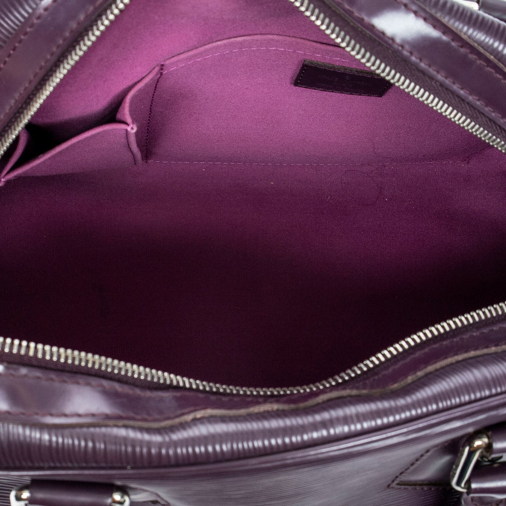 Handbag Bowling Montaigne PM Purple Epi