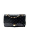 Shoulder Bag Classic Double Flap 26 Black Quilted Lambskin Leather