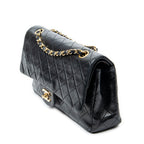 Shoulder Bag Classic Double Flap 26 Black Quilted Lambskin Leather