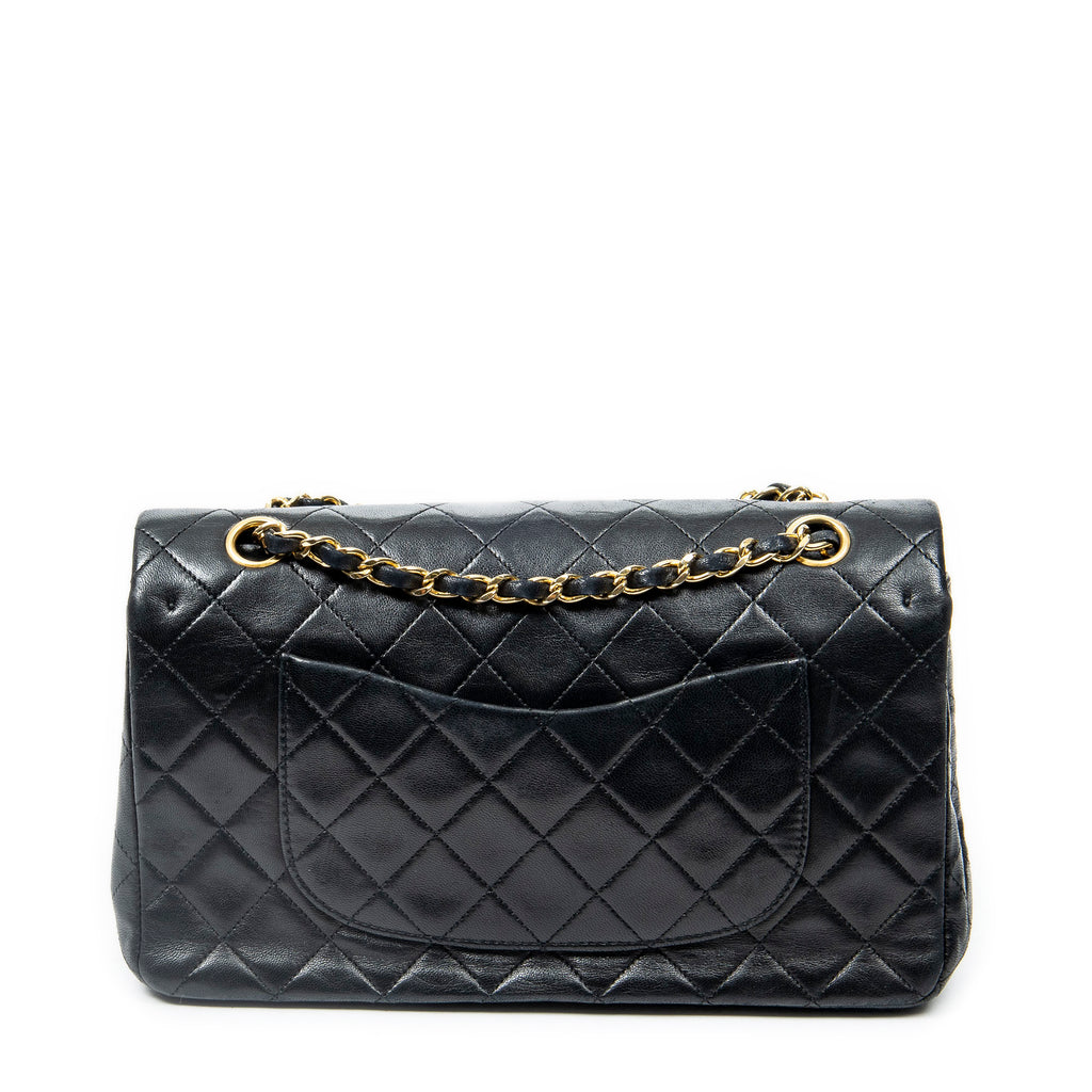 Shoulder Bag Classic Double Flap 26 Black Quilted Lambskin Leather