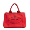 Handbag Medium Canapa Tote Red Canapa Canvas