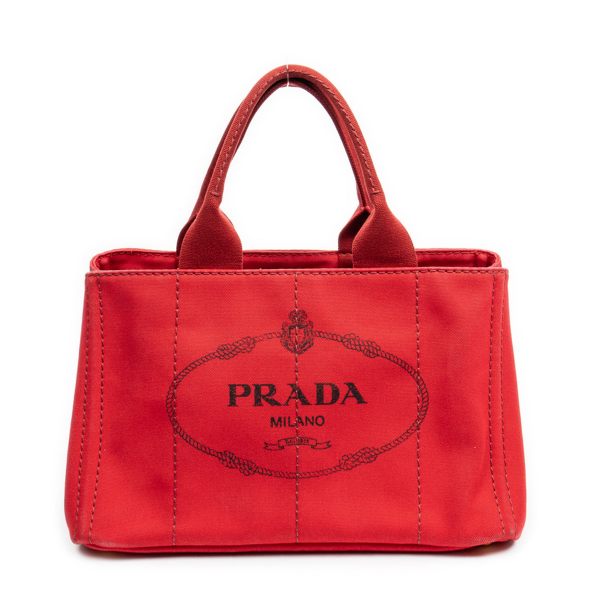 Handbag Medium Canapa Tote Red Canapa Canvas