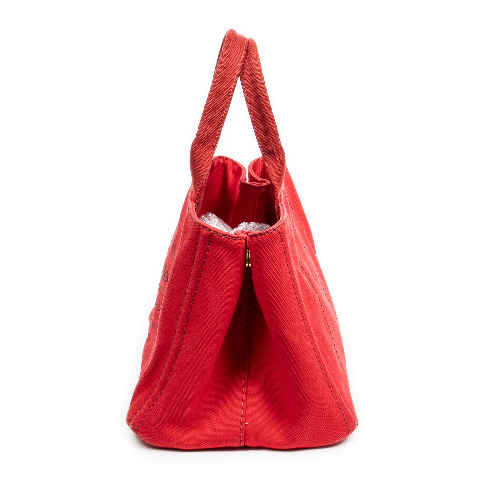 Handbag Medium Canapa Tote Red Canapa Canvas