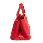 Handbag Medium Canapa Tote Red Canapa Canvas