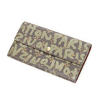 Wallet Ltd. Ed. Stephen Sprouse Graffiti Porte-Monnaie Credit Brown Monogram Graffiti