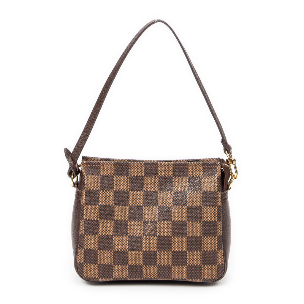 Handbag Trousse Make Up Pouch Brown Damier Ebene