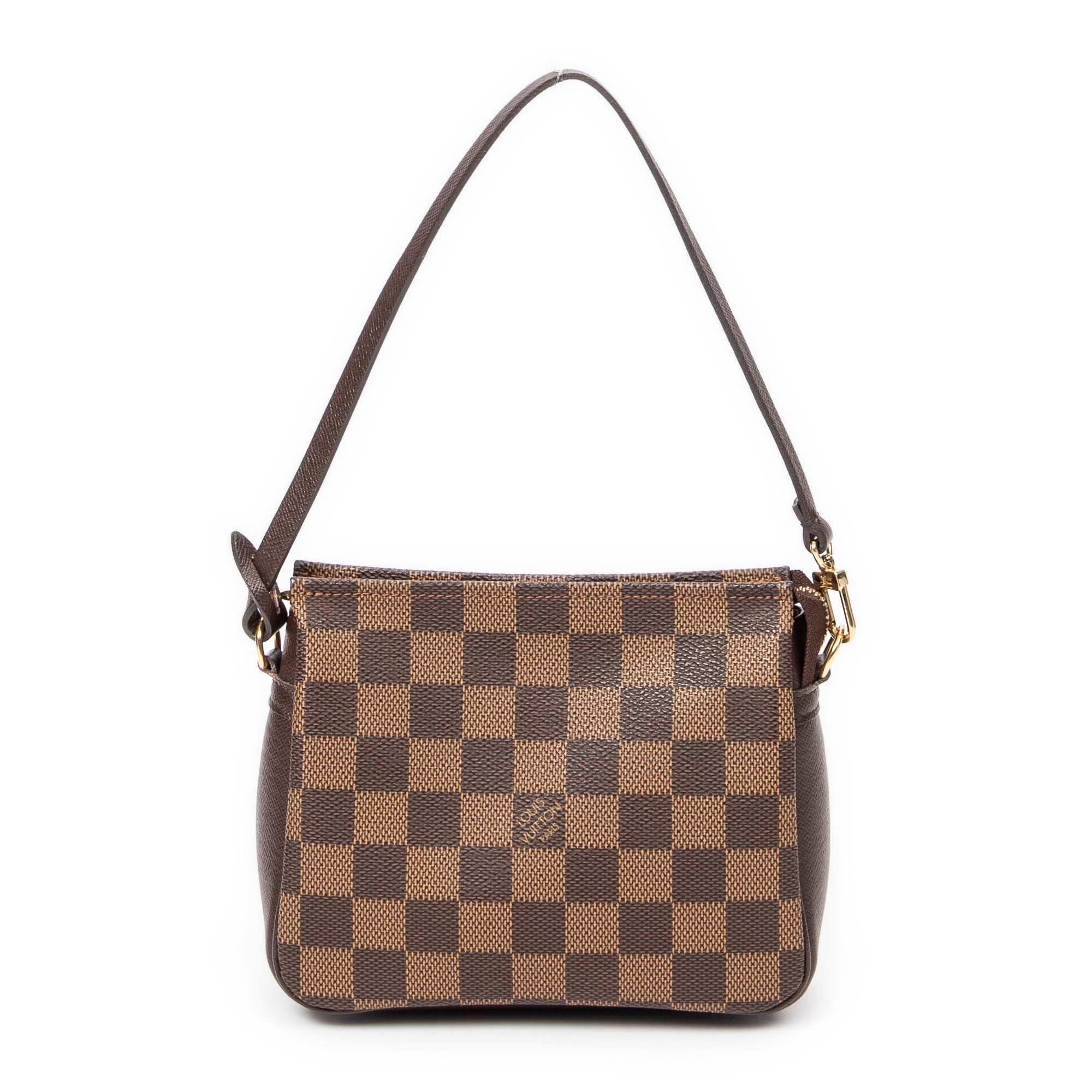 Handbag Trousse Make Up Pouch Brown Damier Ebene