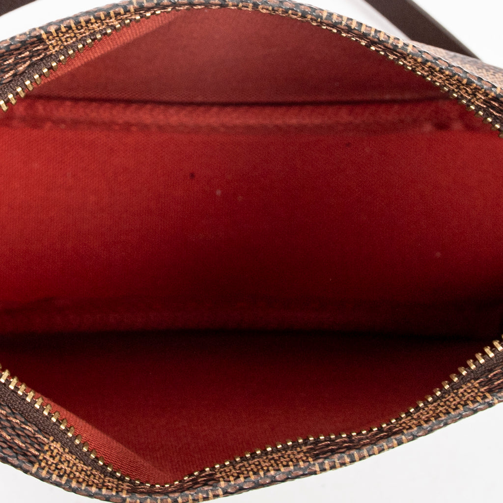 Handbag Trousse Make Up Pouch Brown Damier Ebene