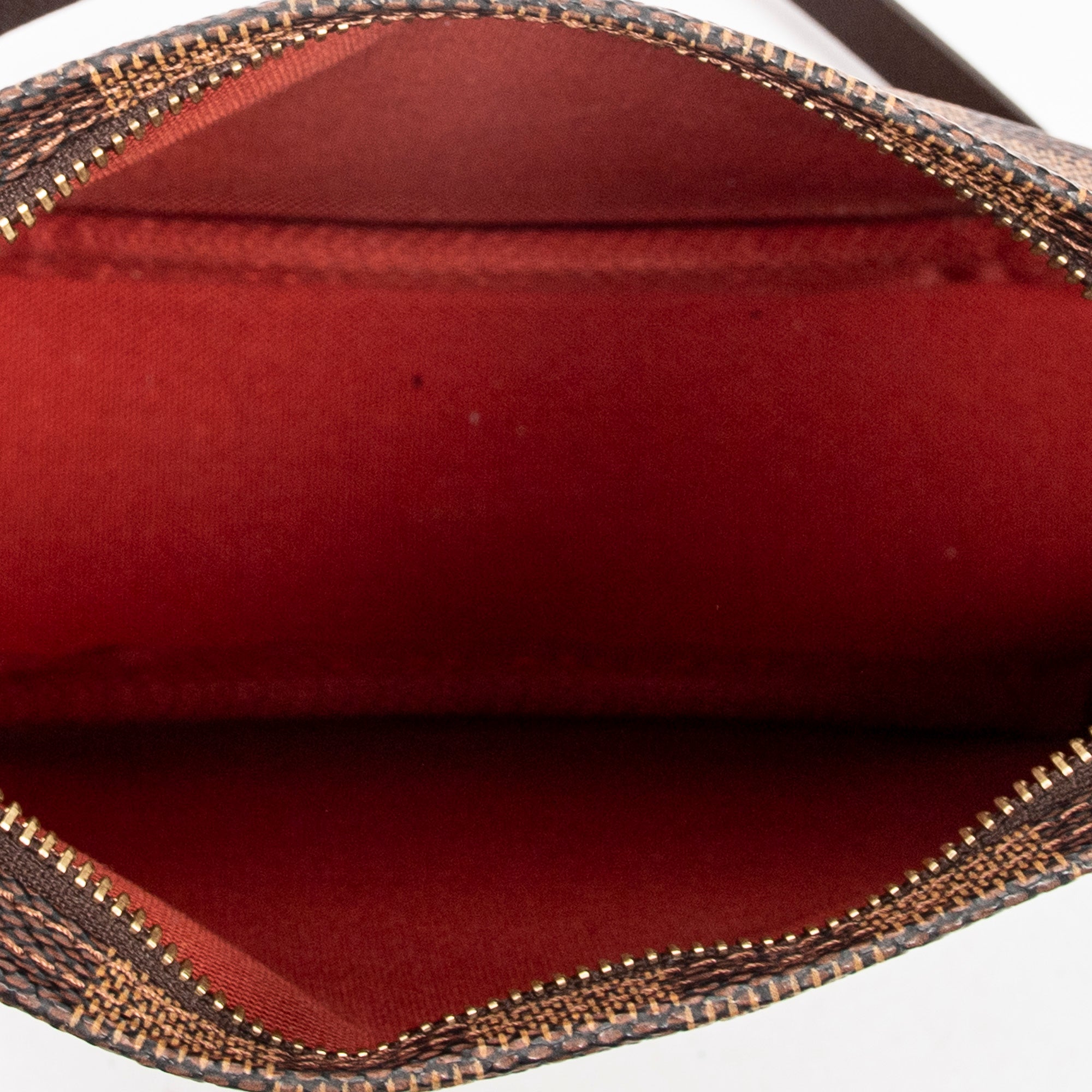 Handbag Trousse Make Up Pouch Brown Damier Ebene