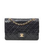 Shoulder Bag Classic Double Flap 26 Black Quilted Lambskin Leather
