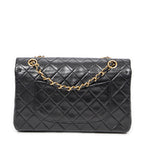 Shoulder Bag Classic Double Flap 26 Black Quilted Lambskin Leather