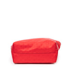 Bolso de Hombro Mediano Abierto de Lona de Nylon Monogramado Rojo