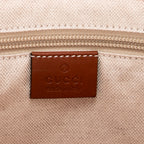 Bolso de Hombro Mediano Abierto de Lona de Nylon Monogramado Rojo