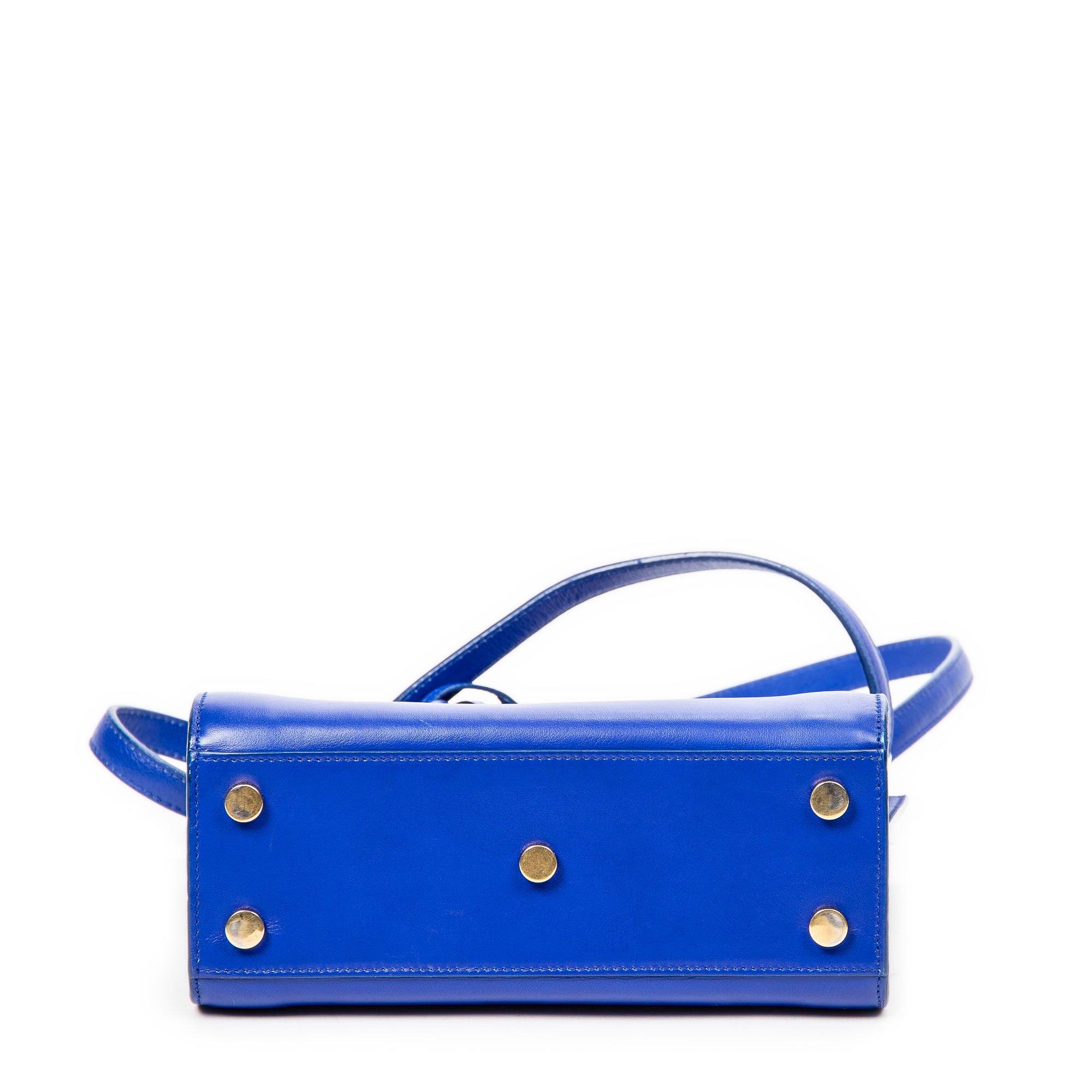 Bolso de Hombro Nano Sac de Jour Piel de Becerro Azul Royal