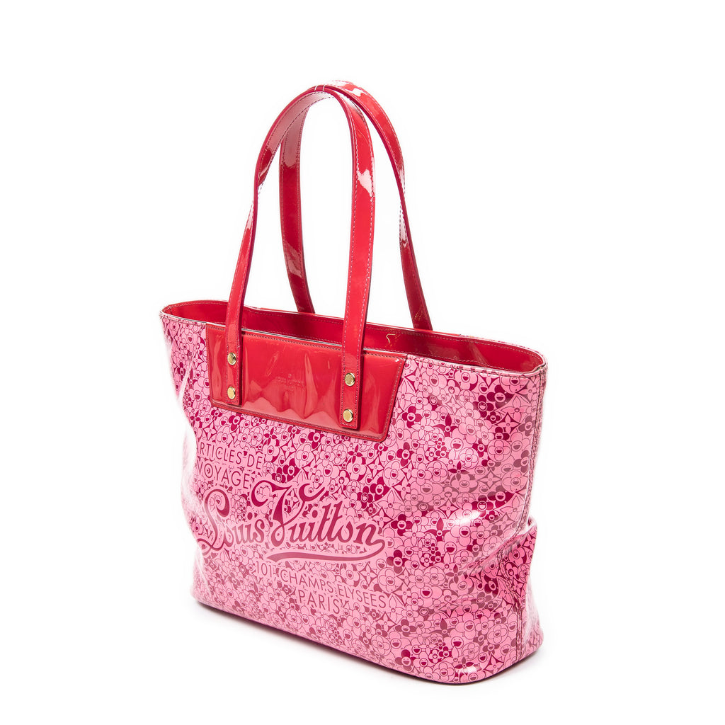 Louis Vuitton - Édition Limitée Takashi Murakami Sac Cabas Cosmic Blossom - Rose/Rouge