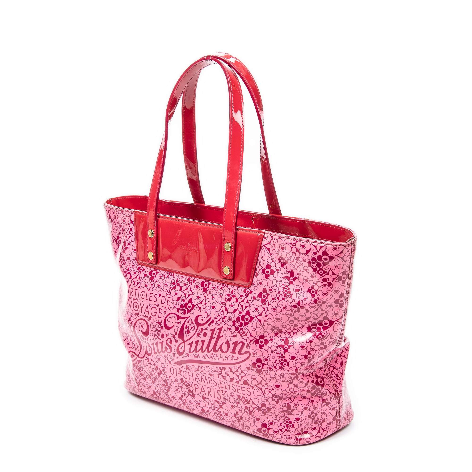 Louis Vuitton - Édition Limitée Takashi Murakami Sac Cabas Cosmic Blossom - Rose/Rouge