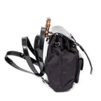 Backpack Mini Bamboo Backpack Black Nylon Canvas
