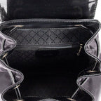 Backpack Mini Bamboo Backpack Black Nylon Canvas