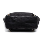 Handbag Abbey D-Ring Vertical Tote Black Monogrammed Canvas