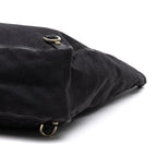 Handbag Abbey D-Ring Vertical Tote Black Monogrammed Canvas