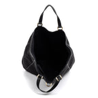 Handbag Abbey D-Ring Vertical Tote Black Monogrammed Canvas