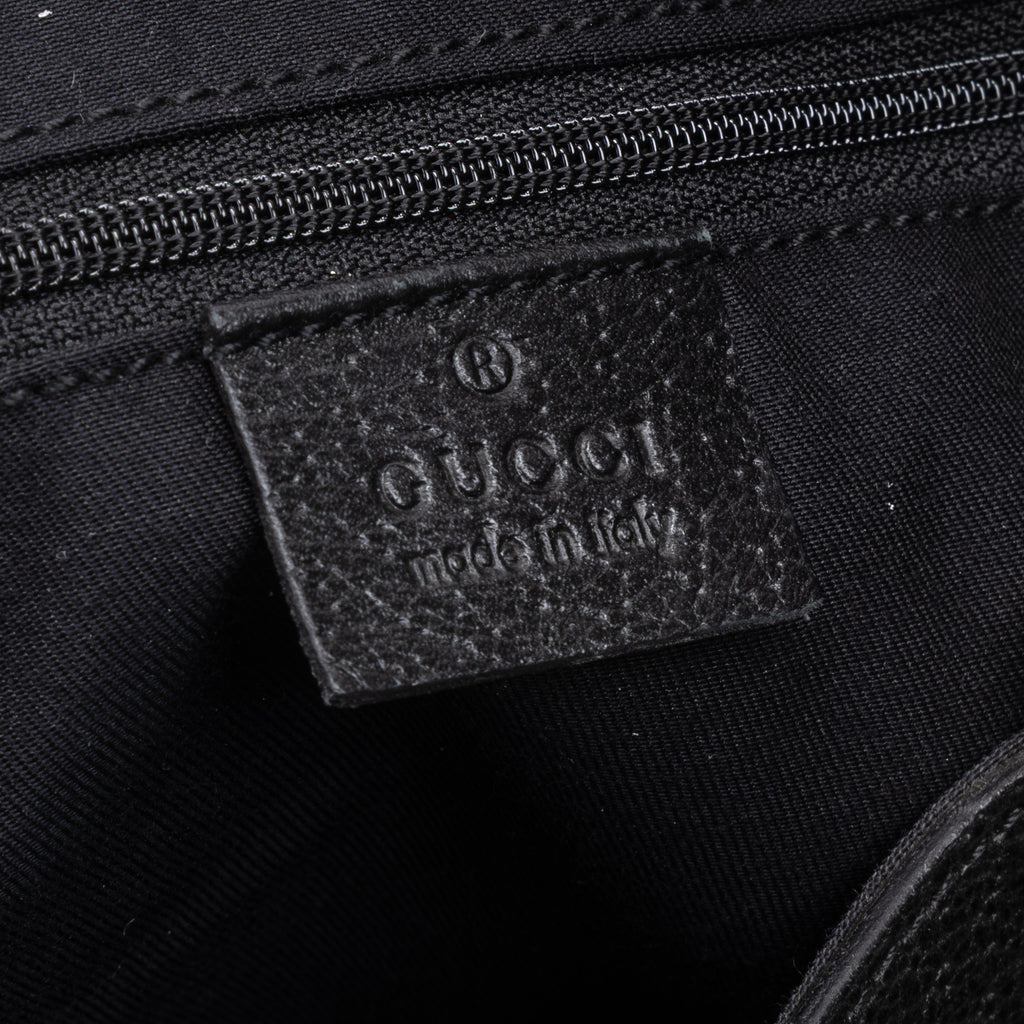 Handbag Abbey D-Ring Vertical Tote Black Monogrammed Canvas