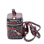 Shoulder Bag Micro Lady Dior Vanity Case Navy Heart Printed Leather