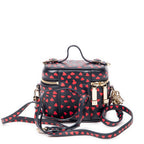 Shoulder Bag Micro Lady Dior Vanity Case Navy Heart Printed Leather