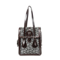 Sac bandoulière à rabat avec boucle d'épaule gris toile Macadam