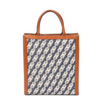 Bolso de Hombro Pequeño Vertical Cabas Tote Lona Maillon Triomphe Azul
