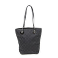 Shoulder Bag Small Eclipse Shopping Black Monogrammed Canvas