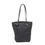 Shoulder Bag Small Eclipse Shopping Black Monogrammed Canvas