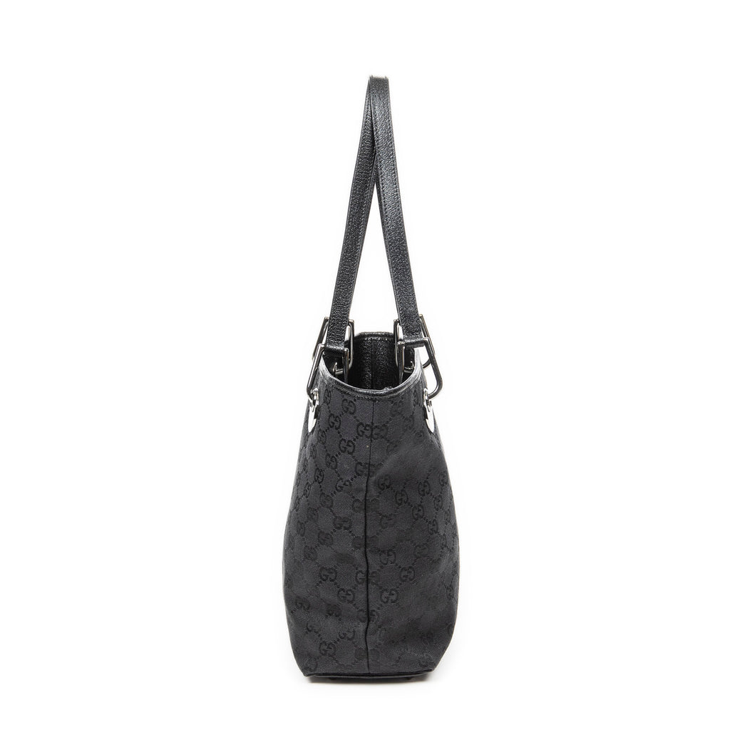 Shoulder Bag Small Eclipse Shopping Black Monogrammed Canvas