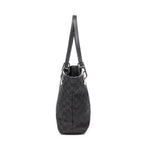 Shoulder Bag Small Eclipse Shopping Black Monogrammed Canvas