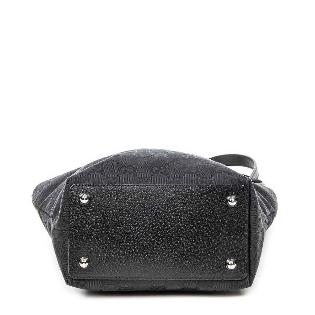 Shoulder Bag Small Eclipse Shopping Black Monogrammed Canvas