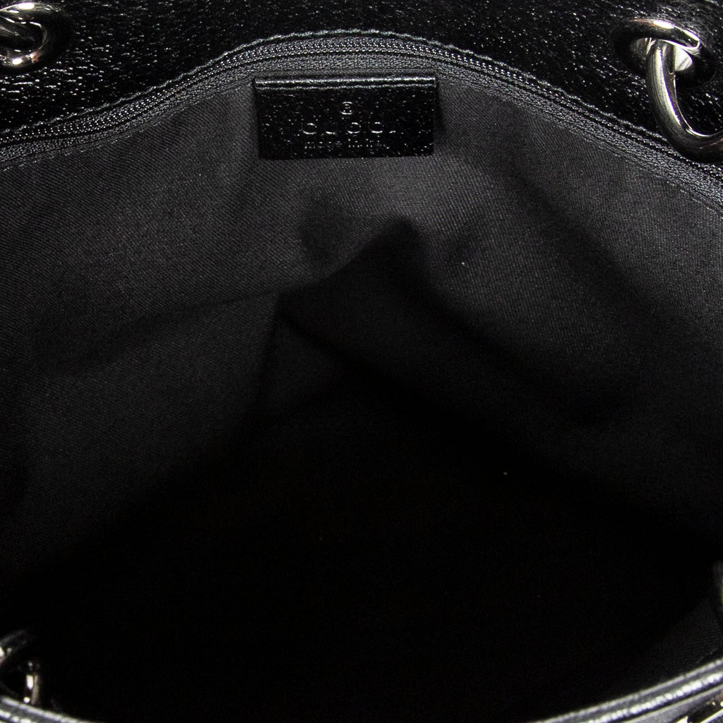 Shoulder Bag Small Eclipse Shopping Black Monogrammed Canvas