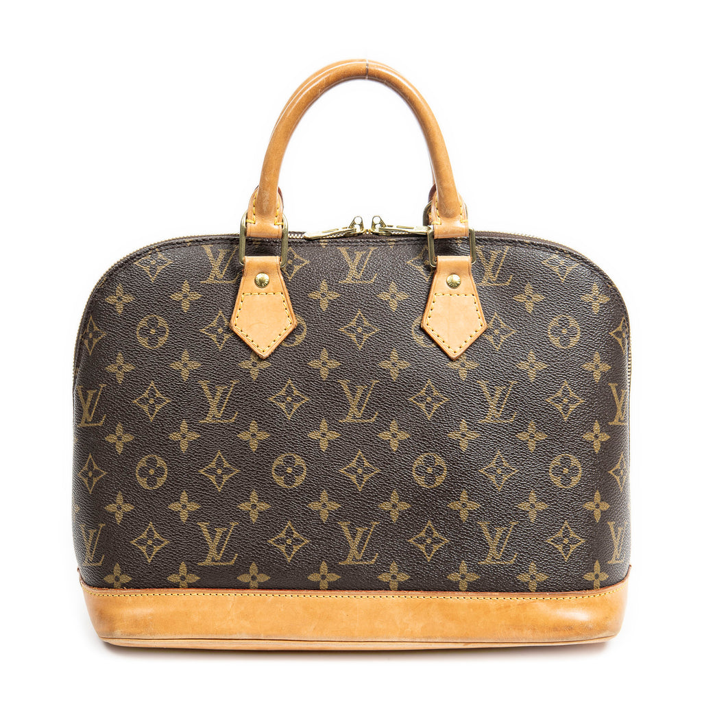 Handbag Alma PM Brown Monogram Canvas