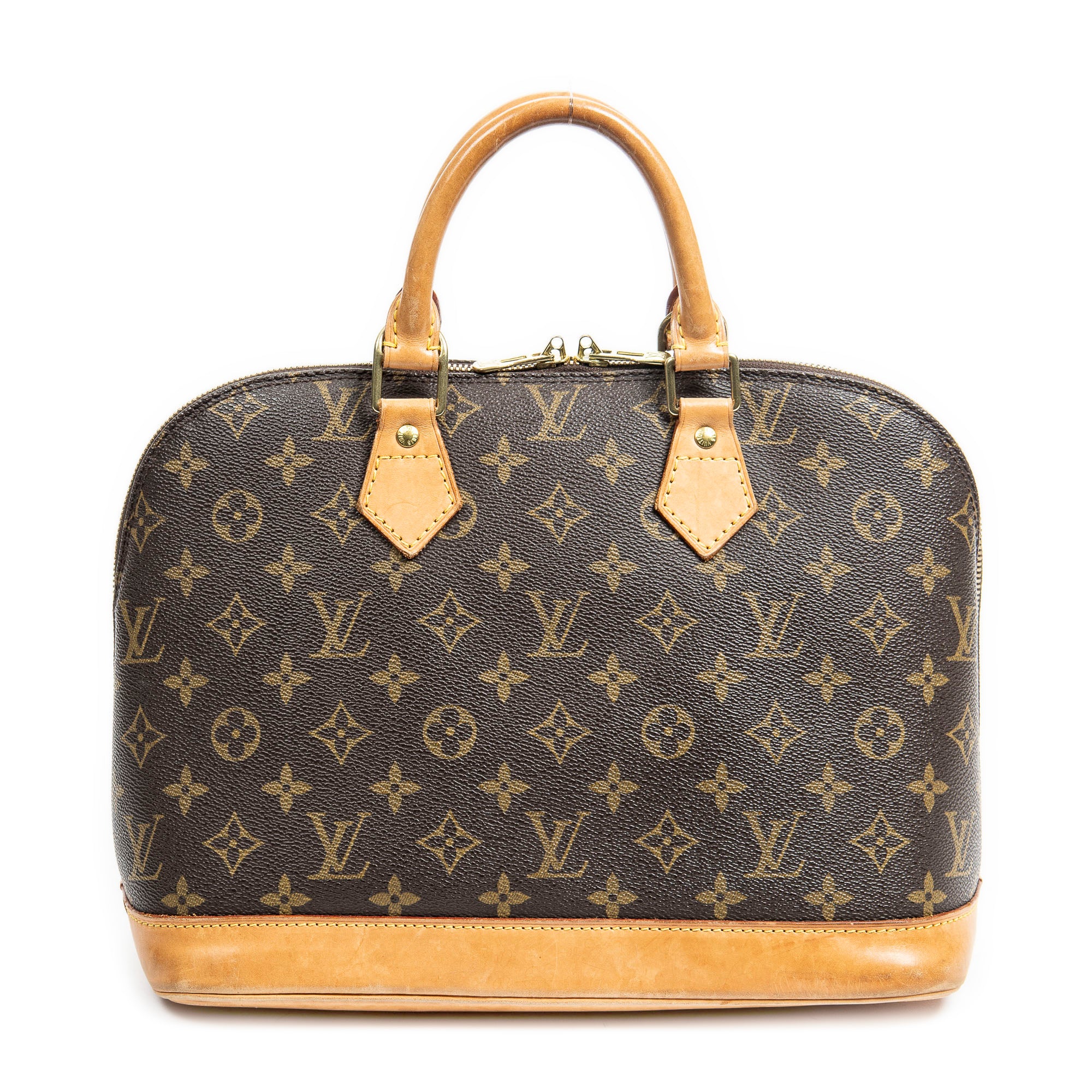 Handbag Alma PM Brown Monogram Canvas