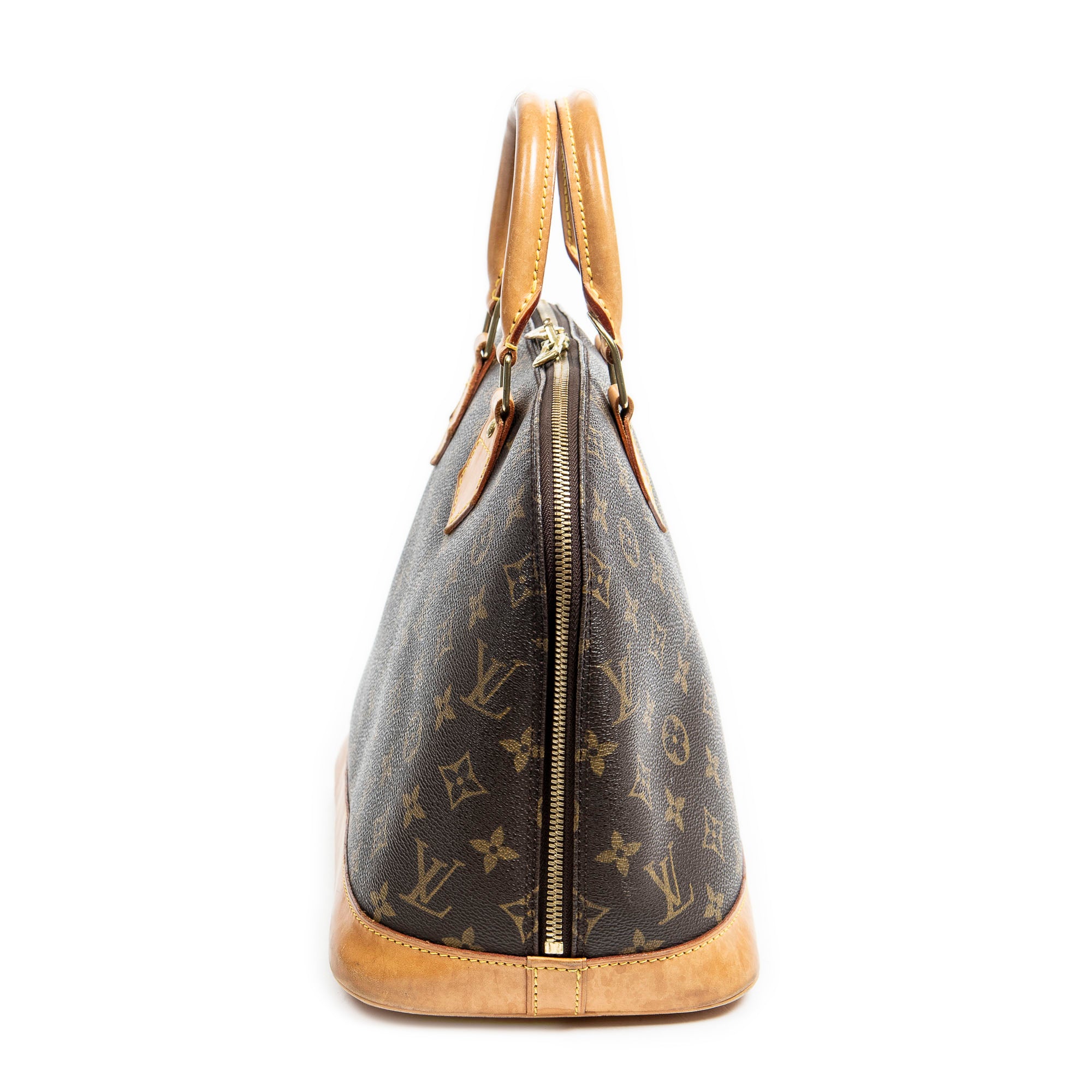 Handbag Alma PM Brown Monogram Canvas