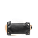 Handbag Mini Tricolor Luggage Tan Calfskin Leather