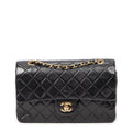 Shoulder Bag Classic Double Flap 26 Black Quilted Lambskin Leather