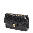 Shoulder Bag Classic Double Flap 26 Black Quilted Lambskin Leather