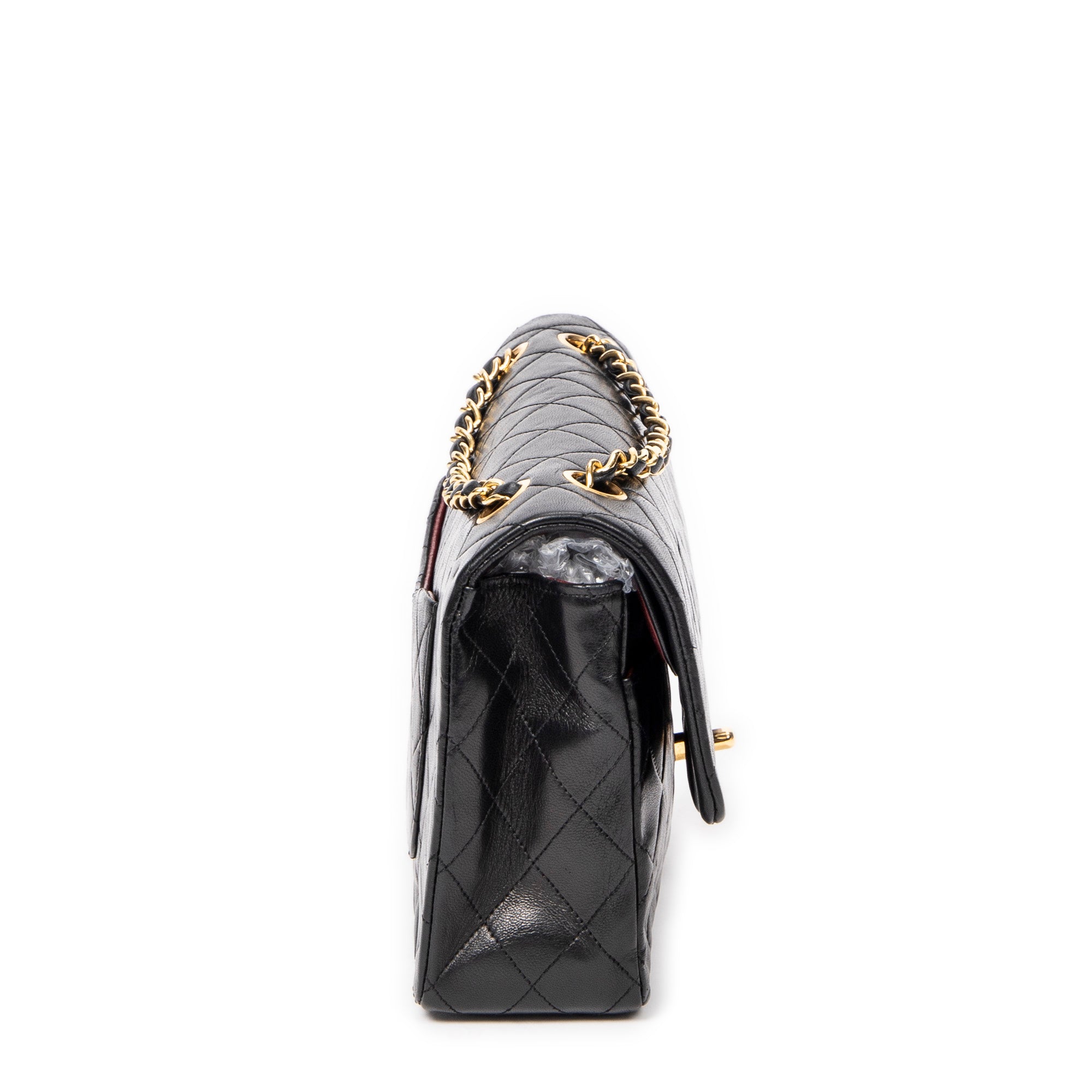 Shoulder Bag Classic Double Flap 26 Black Quilted Lambskin Leather