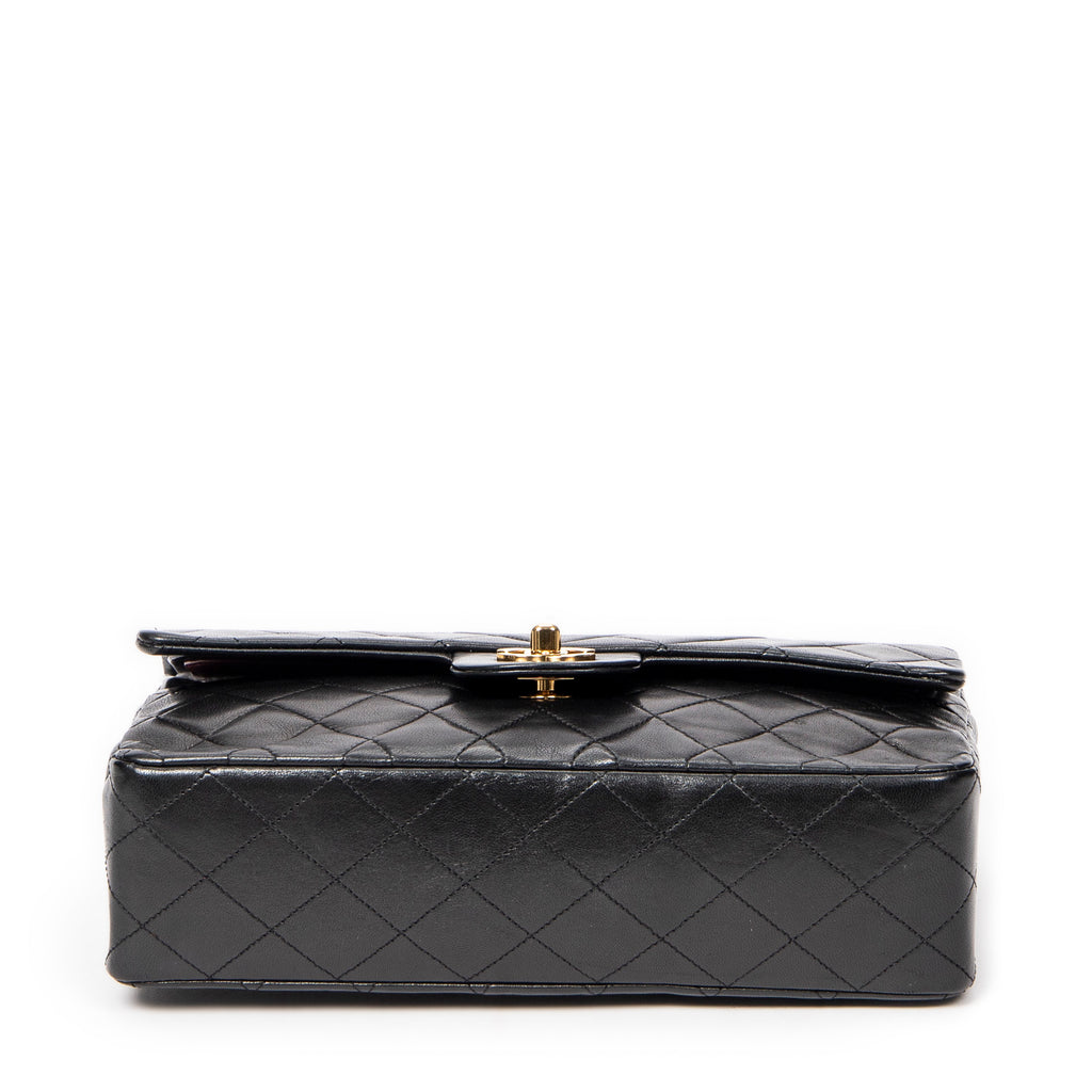 Shoulder Bag Classic Double Flap 26 Black Quilted Lambskin Leather